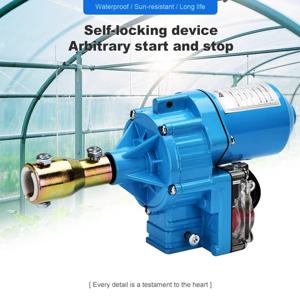 온실 환기 필름 롤러 DC 24V 번식 온실 필름 롤러 쉐이크 필름 롤러 수동 커튼 기계 릴리스 팬