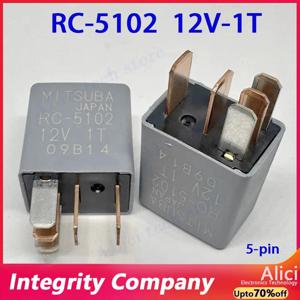 MITSUBA 자동차 릴레이 RC-5102용 원본, 하나는 열림, 하나는 닫힘, 5핀 12V