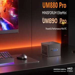 MINISFORUM 게임용 미니 PC UM890 UM790 XTX AMD Ryzen 9 8945HS 8845HS 2*USB4 2*DDR5 2*2.5G NUC Oculink Dock 사무용 컴퓨터 WiFi6
