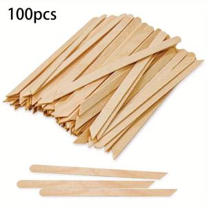 정밀 목재 왁스 어플리케이터 스틱 부드러운 피부 트리트먼트 - 자세한 그루밍을 위한 무알코올 2-in-1 뾰족하고 기울어진 팁