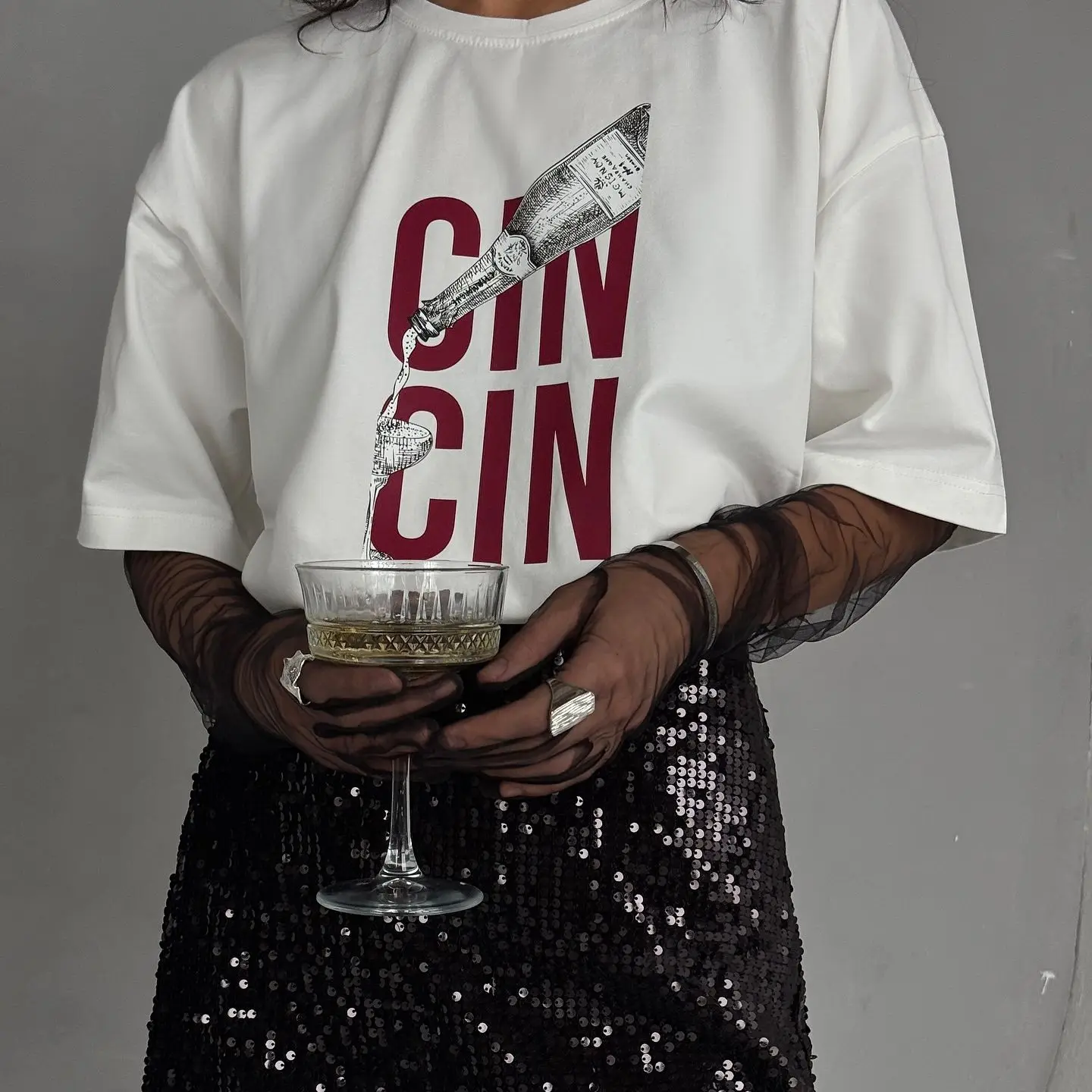 미국 복고풍 간단한 편지 여성 인쇄 T 셔츠 Ins 순수 코튼 트렌디 커플 라운드 넥 스트리트 의류 반팔상의