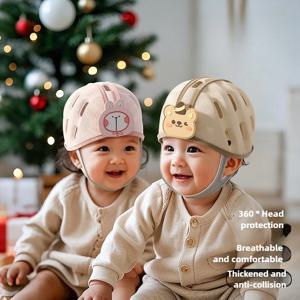 아기 안티 가을 모자 유아 머리 보호 안전 모자 걷는 법을 배우십시오 두꺼운 충돌 방지 통기성 어린이 안전 보호