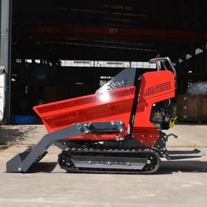 맞춤형 무료 배송 OKC50 고무 트랙 차량 500kg 유압 다기능 크롤러형 미니 덤프 트럭