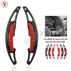 2 개/몫 ABS 자동차 스티어링 휠 패들 시프터 BMW M2 F87 M3 F80 M4 F82 M6 X5M X6M 2016 2017
