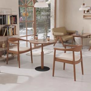 중세 스타일 카페 숍 소파 사이드 테이블 현대 밀크 티 스토어 다이닝 룸 단단한 커피 테이블 홈 가구 Stolik FYCT