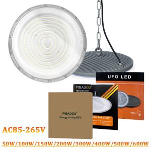 LED UFO 높은 베이 AC85-265V 50W-600W 산업용 조명 천장 조명 시장 창고 차고 체육관 공장 재봉틀 조명
