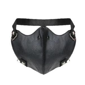 남성 여성 unisex 바이커 오토바이 페이스 마스크 락 펑크 선 스크린 방풍 방진 가죽 탄성 머리띠 마스크 빠른 배달