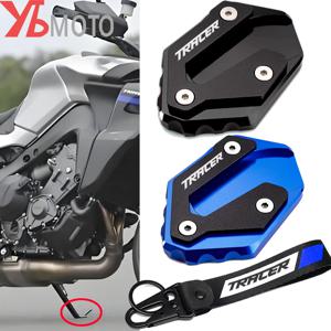야마하 트레이서 7 9 GT 7GT 9GT 900 700 Tracer900 Tracer700 GT 오토바이 킥스탠드 풋 사이드 스탠드 확대 패드 & 키체인