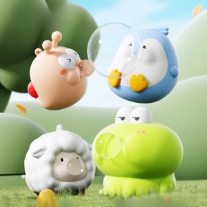 만화 그림 버블 어린이를위한 감압 장난감을 불고 애완 동물 퍼프 거품 스트레스 릴리프를위한 핀치 유물 부드러운 장난감