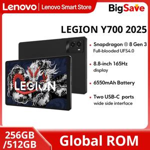 글로벌롬 레노버 LEGION Y700 2025 태블릿 스냅드래곤 8 Gen 3 옥타코어 8.8인치 165Hz 디스플레이 안드로이드 6550mAh