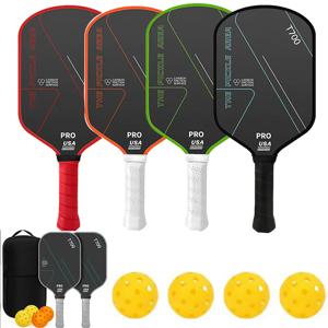 1pc/2pcs T700 Pickleball Paddle 탄소 섬유 USAPA 승인 야외 스포츠 대회를위한 서리로 덥은 표면 픽업 라켓