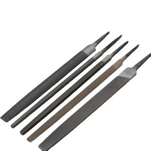 5Pcs 6 인치 산업용 강철 파일 세트 금속 가공 목공 용 플랫/라운드/하프 라운드/삼각형/사각형 강철 Rasp 파일 플랫
