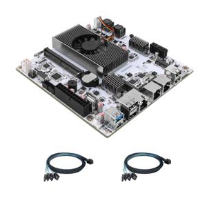 CWWK NAS 마더보드 8베이, 10GbE RJ45, N150 CPU 미니 ITX PC 메인보드 화이트 M8, NVMe 2개, 듀얼 2.5GbE LAN, M.2 WiFi, USB-C