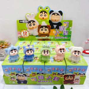 애니메이션 크레용 신짱 블라인드 박스 만화 캐릭터 피규어 장난감 인형 팬 어린이 크리스마스 생일 선물