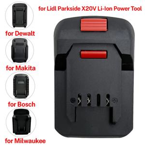 Makita/Bosch/Milwaukee/Dewalt 18V 리튬 배터리 용 배터리 어댑터 변환기-Lidl Parkside X20V 리튬 이온 전동 공구 용