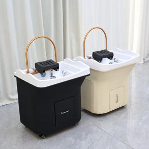 신성 헤드 스파 샴푸 헤어 살롱 전동 세면대 휴대용 소형 미용실 샴푸대 마사지 가구