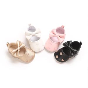 아기 소녀 부드러운 단독 Bowknot 공주 웨딩 드레스 메리 제인 플랫 Prewalker 신생아 라이트 베이비 스니커즈 신발