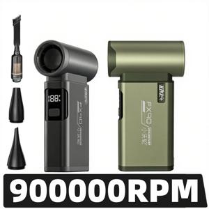 터보 팬 충전식 송풍기 900000RPM 55 메터/초 브러시리스 공기 송풍기 터보 제트 팬 휴대용 먼지 송풍기 전기 건조기 폭력 팬