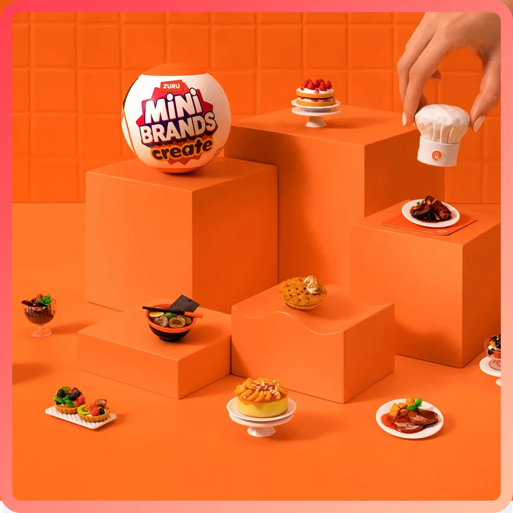 Zuru Surprises 미스터리 미니 브랜드 블라인드 박스 Foodie Creat MasterChef Ball Surprise Collectibles 미니어처 미니어처 음식 장난감