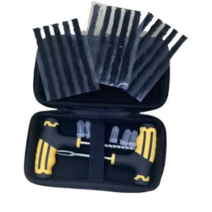 타이어 플러그 키트, 22피스 헤비듀티 자동차 비상용 툴 키트 (펑크 수리용) 소형 키트 (자동차, 오토바이 등)