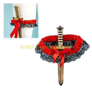 49MD 가터 스트랩 가터 벨트 여성 쿨 서스펜더 란제리 벨트 나이트 클럽에 대한 허벅지 가터 조정