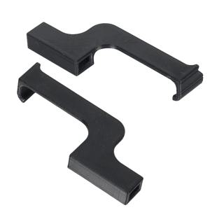 2개 검정색 좌우 창문 보안 잠금 키트 모터홈 양면 창문 안전 잠금 키트 (카라반 RV 캠핑카 액세서리용)