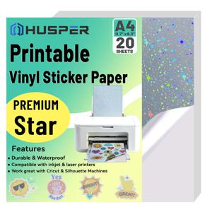 20 매 홀로그램 비닐 인쇄용 스티커 용지 A4 (8.3 