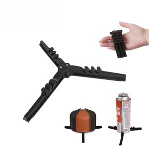 야외 가스 탱크 범용 브래킷 등산 캠핑 접이식 휴대용 긴 평면 가스 탱크베이스 고정 브래킷 삼각대