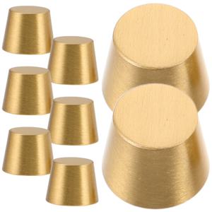 나무 쟁반, 도마, 보석 상자, 디스플레이 스탠드, 가구 하드웨어용 황동 발 패드 8개, 순수하고 내구성 있으며 광택이 있고 안정적입니다.