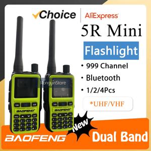 UV 5R 미니 바오펑 무전기 블루투스 5W 듀얼밴드 VHF/UHF USB-C 충전 호텔 보안 캠프 등 모든 팀 작전에 적합