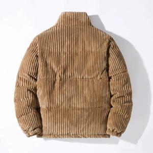 남성용 두꺼운 코듀로이 재킷 가을 겨울 패션 면 의류 레트로 코리안 재킷 청년 인기 루즈핏 면 코트