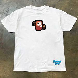 웨스트 씨 워프 반팔 티셔츠 아메리칸 레트로 플라이 가이 루즈 퓨어 코튼 코미디 시리즈 주변 상품 캐주얼웨어