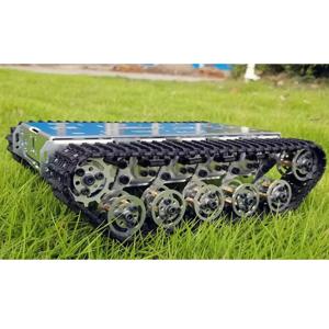 아두이노 STM32 ROS 로봇카 암 플랫폼 스타터 키트용 2WD 메탈 쇼크 업소버 탱크 트랙 섀시와 캐터필러 DC 모터