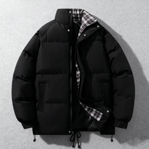 【 M-8XL 】2025 가을/겨울 신상 남성용 스탠드업 칼라 코튼 재킷, 두꺼운, 캐주얼, 고품질, 따뜻하고 편안한 남성용 상의