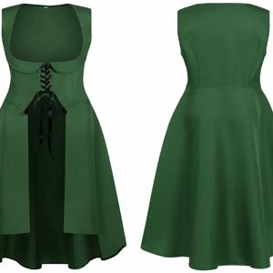 르네상스 무대 의상 여성용 긴 드레스 중세 역할극 할로윈 빈티지 여성 의류 코스프레 패션