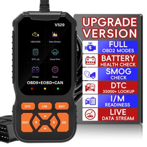 OBD2 스캐너 진단 도구, 리셋 및 I/M 준비 기능이 있는 차량 엔진 코드 리더, 자동차 OBDII/EOBD 진단 스캔 도구