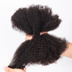 10-18인치 4C 아프로 킨키 벌크 인모 헤어 익스텐션 노 웨프트 30 또는 50g/팩 브라질 레미 벌크 락스 마이크로 트위스트 브레이딩 헤어