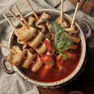 [코주부어묵] 얼큰한 프리미엄 매운청양 꼬치어묵 10개+소스 X 3팩 (총30개)