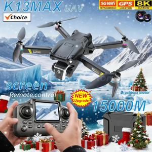 NEW K13 MAX 드론 8K 카메라 5G WiFi FPV 브러시리스 모터 HD 듀얼 카메라 장애물 회피 쿼드콥터 항공 촬영 선물
