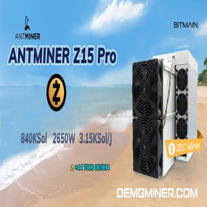 DD 주문 신속하게 ????   5개 구매 시 3개 무료 Asic Bitmain Antminer Z15 PRO 840Ksol/s Zcash