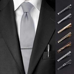 신제품 남성용 메탈 골드 실버 타이 클립 밝은 크롬 스테인리스 스틸 소재 주얼리 버클 웨딩 파티 비즈니스 액세서리