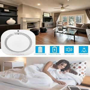 LED 소리 및 빛 경보 기능이 있는 무선 연기 경보기, 배터리 부족 알림, 가정 및 상업용 화재 방지 센서(배터리는 포함되어 있지 않음)