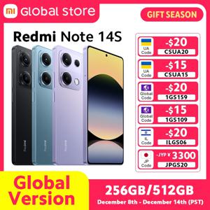 글로벌 버전 레드미 노트 14S 미디어텍 헬리오 G99 울트라 200MP 프로급 AI 카메라 시스템 6.67인치 AMOLED 120Hz 디스플레이 5000mAh