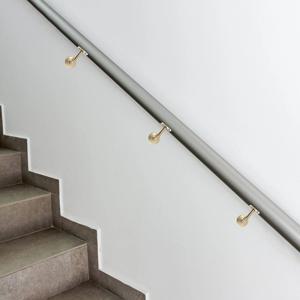 2개입 계단 난간 브래킷 지지대 중량형 벽걸이형 목재 강철 유리용 모던 홈 난간 레일 홀더 건설용