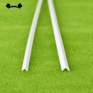 5 개/몫 L 자형 플라스틱 프로파일 앵글로드 ABS 스틱 건설로드 코너 프로파일 모델 구축 키트 건축 재료