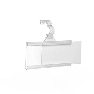 플라스틱 가격 간판 라벨 디스플레이 후크 교수형 태그 홀더 슈퍼마켓 선반 단일 와이어 랙 100pcs