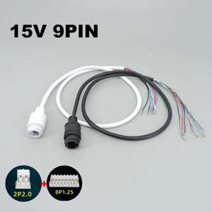 15V 9pin RJ45 네트워크 케이블 POE 네트워크 포트 IP 카메라 모니터링 용 DC 암 전원 와이어 커넥터 케이블 IP 케이블 w1
