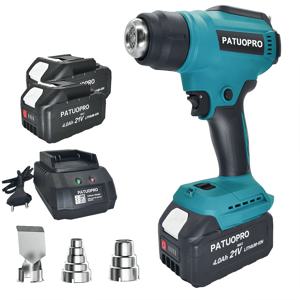 50 ℃   - 550 ℃   휴대용 무선 히트 건 충전식 휴대용 뜨거운 공기 총 Makita 18v 배터리에 맞게 조정 가능한 디지털 온도
