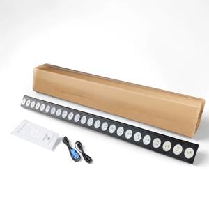 24x6W 120W LED 바 월 워시 라이트 RGBW UV 6in1 무대 조명 효과 DJ 스트로브 디스코 라이트