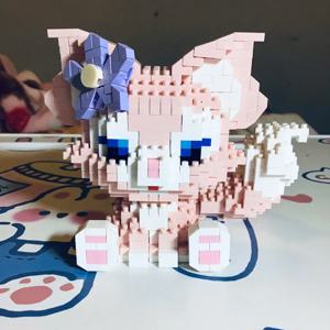 디즈니 LinaBell 스티치 빌딩 블록, 애니메이션 만화 미니 액션 어린이 피규어 블록, 벽돌 조립, DIY 장난감 선물